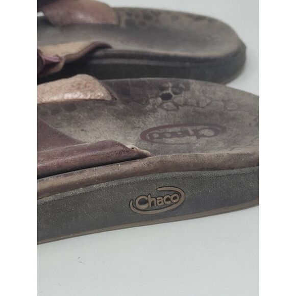 COPY - Leather Chacos Slip on Thong Sandals Womens Size 9 - Picture 3 of 10